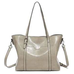 Women’s Soft Leather Handbag Big Capacity Tote Shoulder Crossbody Bag