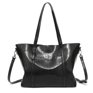 Women’s Soft Leather Handbag Big Capacity Tote Shoulder Crossbody Bag
