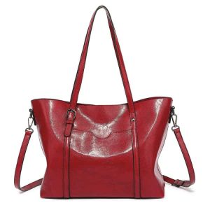 Women’s Soft Leather Handbag Big Capacity Tote Shoulder Crossbody Bag