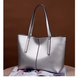 Women’s Soft Leather Handbag Big Capacity Tote Shoulder Bag